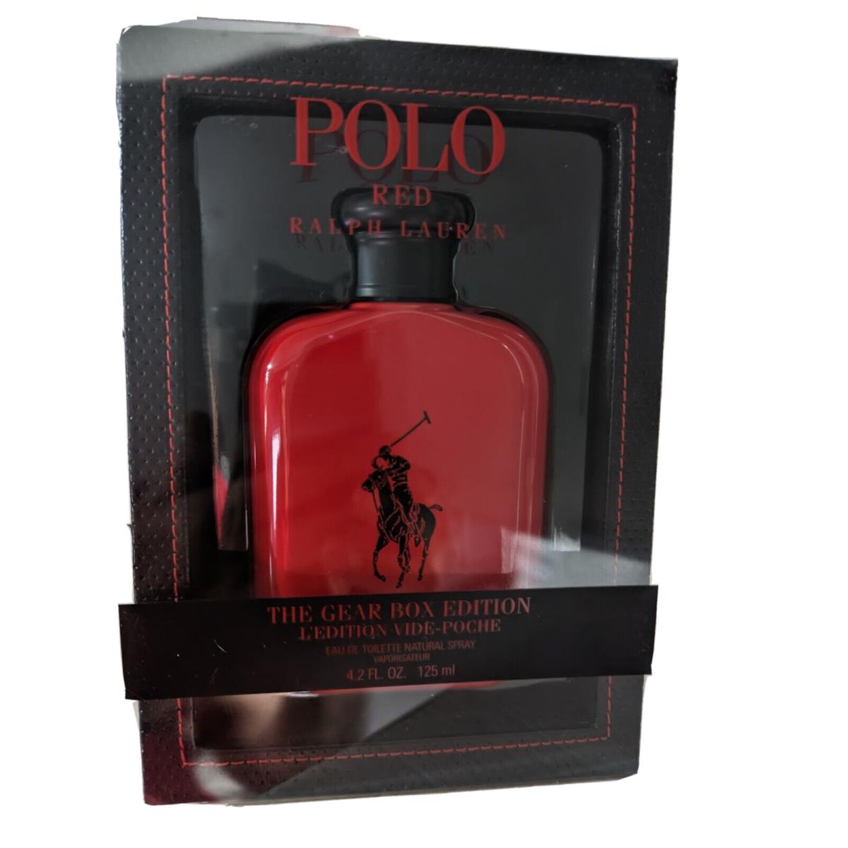 Polo Red Cologne Perfume Ralph Lauren 4.2 Oz 125 ml Edt Spray Men The Gear Box - Red