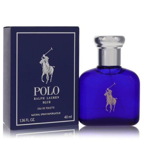 Polo Blue Eau De Toilette Spray By Ralph Lauren 1.4oz For Men