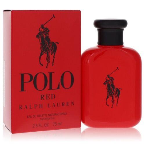 Polo Red Eau De Toilette Spray By Ralph Lauren 2.5oz For Men