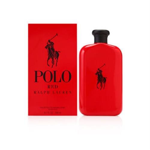 Polo Red by Ralph Lauren For Men 6.7 oz Eau de Toilette Spray