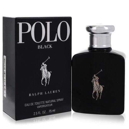 Polo Black Eau De Toilette Spray By Ralph Lauren 2.5oz For Men