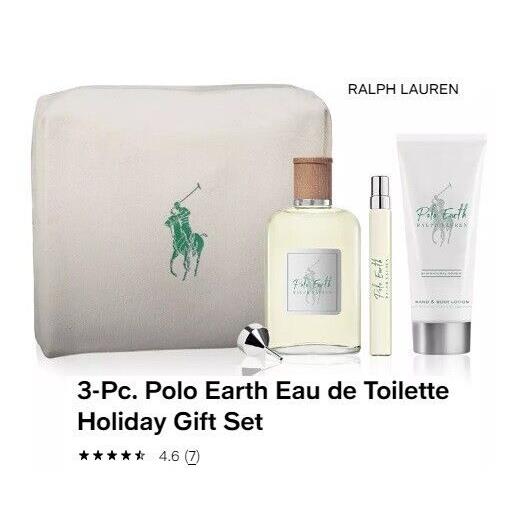 Ralph Lauren Polo Earth Set 3.4 oz / 100 ml Eau De Toilette Edt Spray Unisex