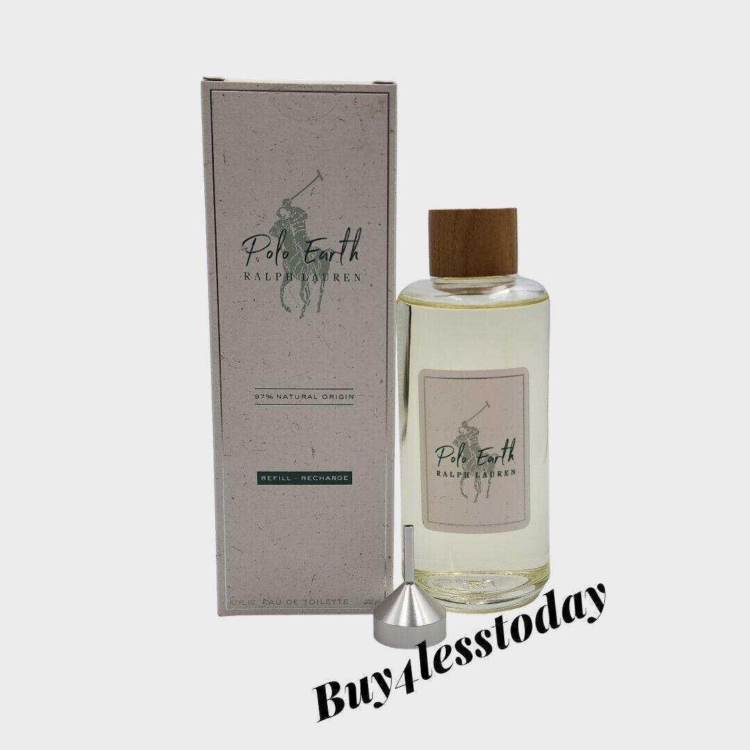 Ralph Lauren Polo Earth Eau De Toilette Refill 6.7 Oz / 200 ml Edt 97% Natural