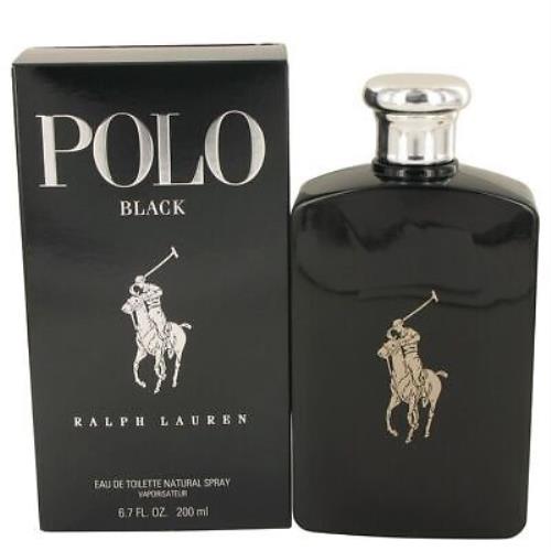 Polo Black by Ralph Lauren Eau De Toilette Spray 6.7 oz Men