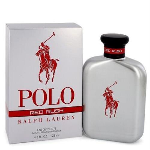 Polo Red Rush by Ralph Lauren Eau De Toilette Spray 6.7 oz Men