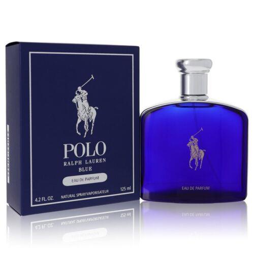 Polo Blue Eau De Parfum Spray By Ralph Lauren 4.2oz For Men