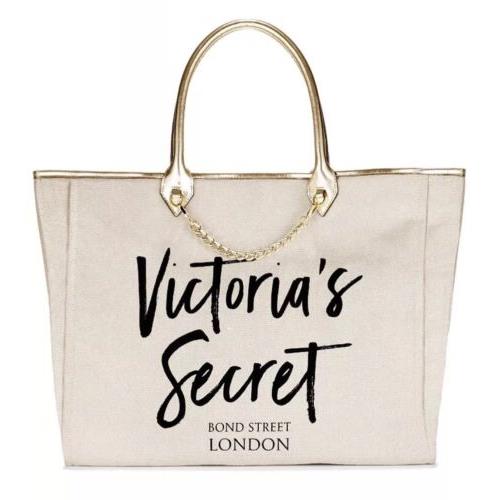 Victoria`s Secret Angel City London Tote Bag - Beige Exterior