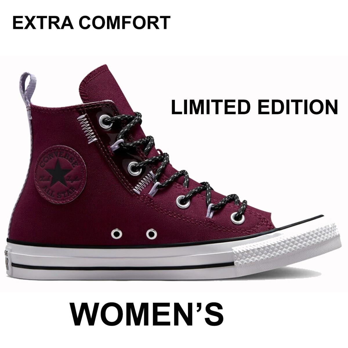 Converse Women`s Chuck Taylor All Star Craft Ctas Shoes Limited Edition - Red