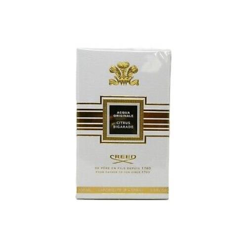 Creed Acqua Originale Citrus Bigarade Unisex Eau De Parfum 3.3 Ounces