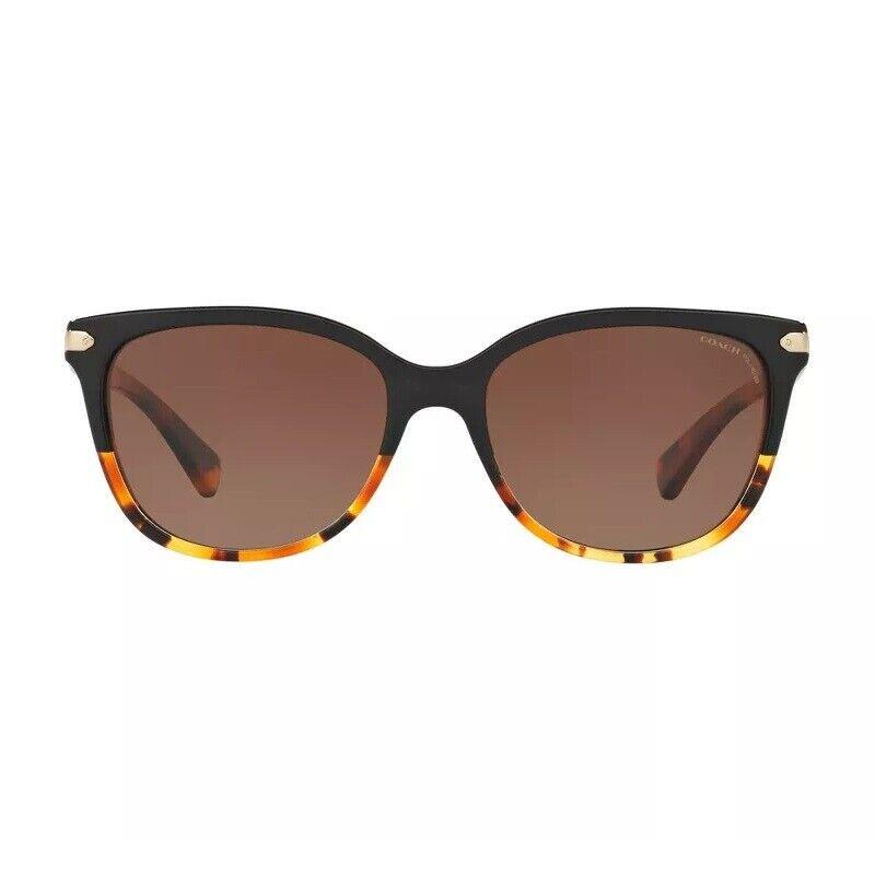 Coach HC8132 5438T5 Black Tortoise Gradient/brown Gradient Polarized