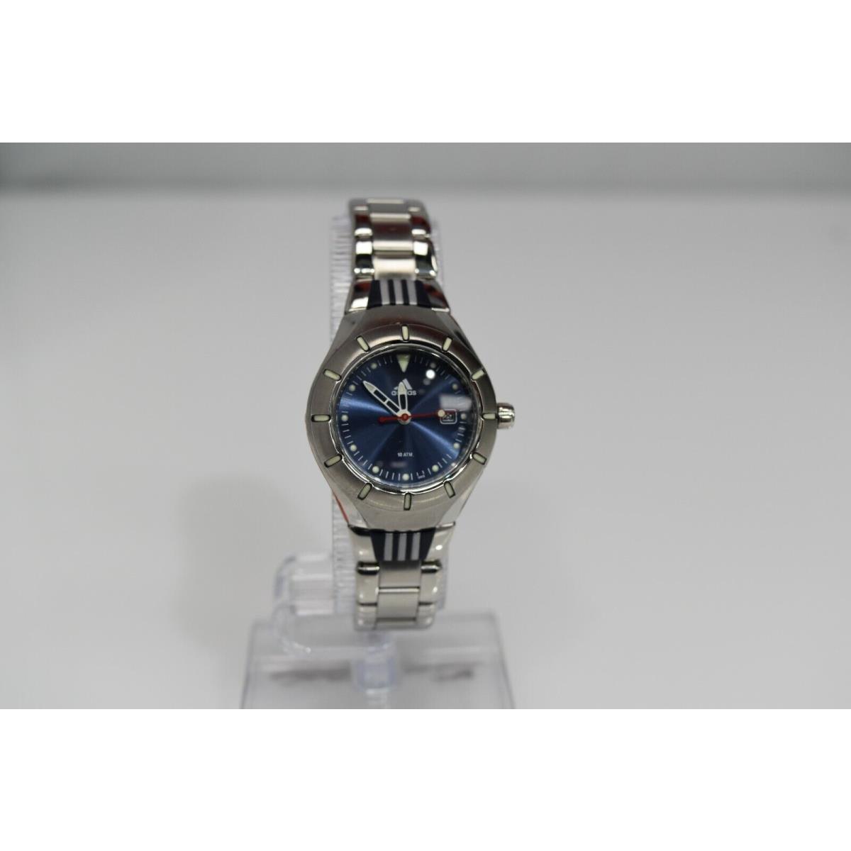 Adidas Women`s Small Stainless Steel Blue Dial Watch