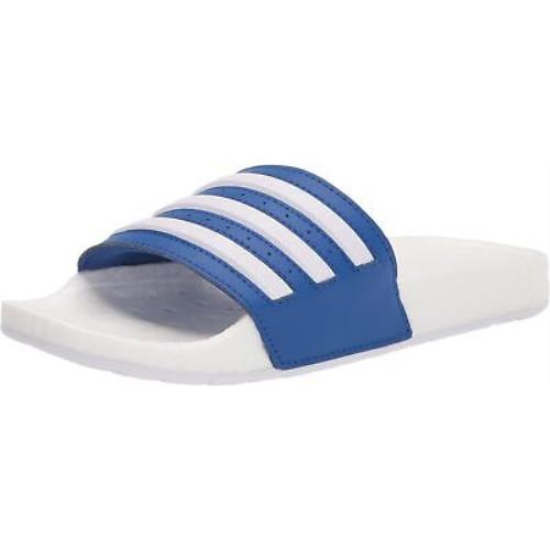 Adidas Unisex Adilette Boost Slides Sandal Team Royal Blue/white/white 8 US
