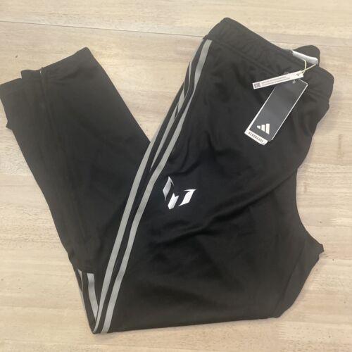 Adidas Men s Leonel Messi Training Soccer Pants Black Size XL