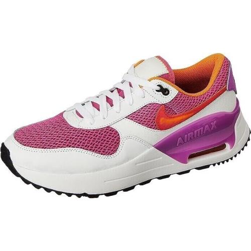 Nike FD0825 600 Womens Air Max Systm Running White/fuchsia Shoes Size 8.5