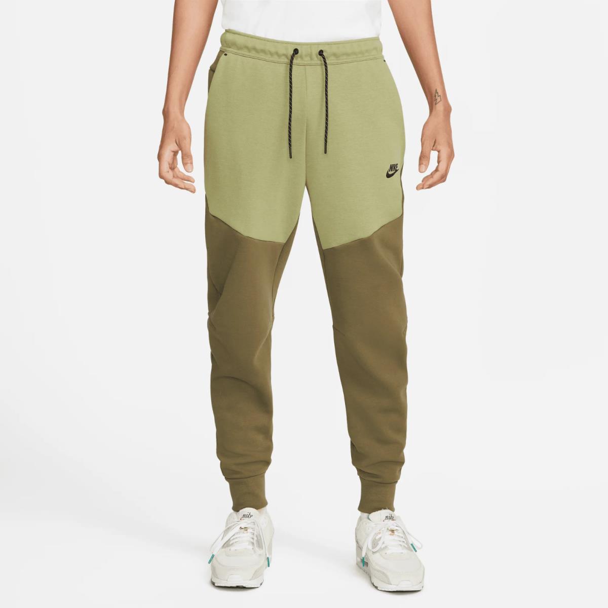 Nike Tech Fleece Jogger Pants CU4495-222 Medium Olive/alligator Men`s Medium M