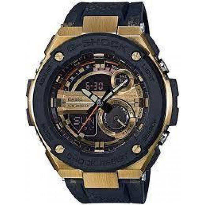 Casio GST-200CP-9A Gold/gold/black Resin Analog/digital Quartz Men`s Watch