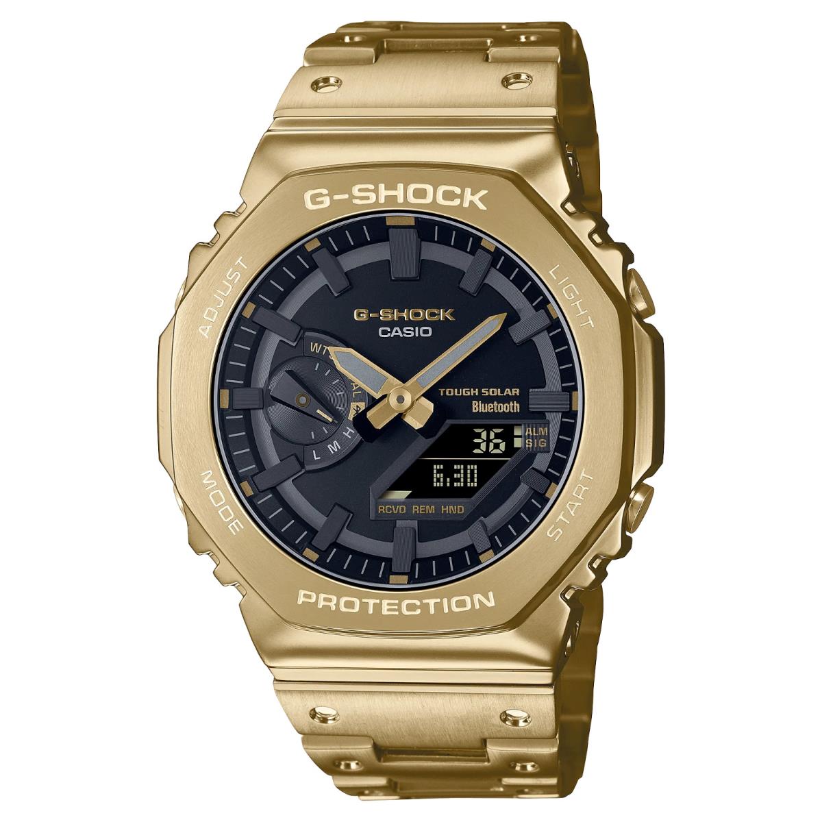 Casio G-shock Analog-digital Full Metal Gold Ion Plated Men`s Watch GMB2100GD-9A