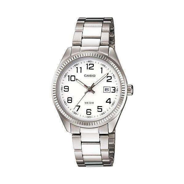 Casio Quartz White Dial Stainless Steel Bracelet Women`s Watch LTP-1302D-7BVDF