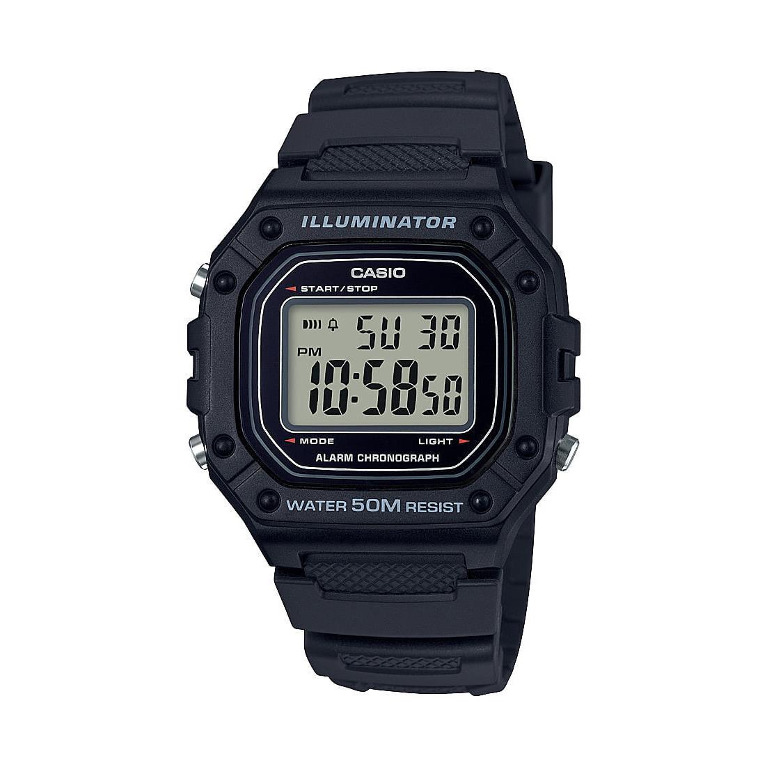 Casio Men`s W218H-1A Black Digital Watch