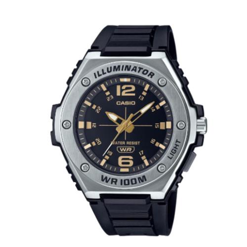 Casio Illuminator Men`s Quartz Sport Black Resin Strap Watch MWA