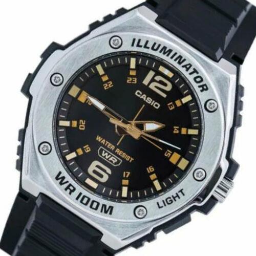 Casio Illuminator Men`s Quartz Sport Black Resin Strap Watch MWA