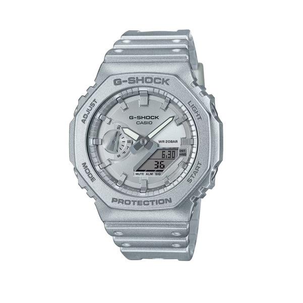 Casio G-shock GA-2100FF-8ACR 2100 Series Metallic Silver Men`s Watch