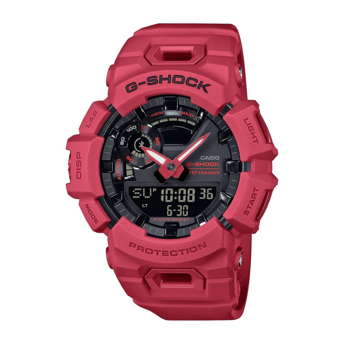 Casio G-shock Mens GBA900RD-4A Red Digital Analog Wrist Watch - Red, Dial: Red, Black, Band: Red