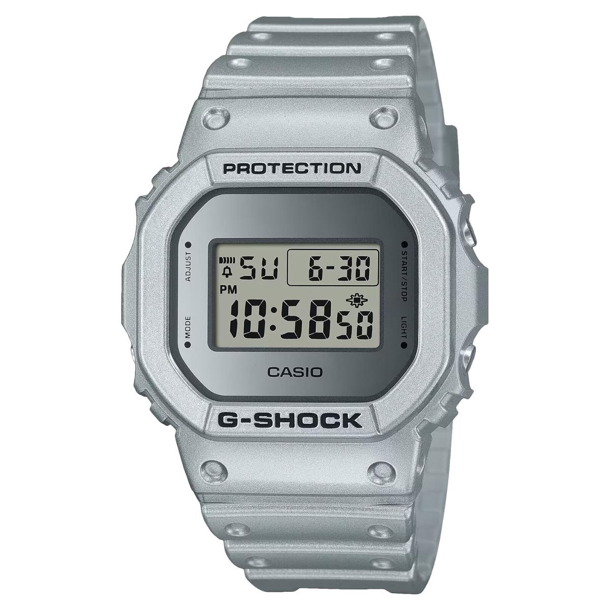 Casio Men`s G-shock Silver Dial Watch - DW5600FF-8