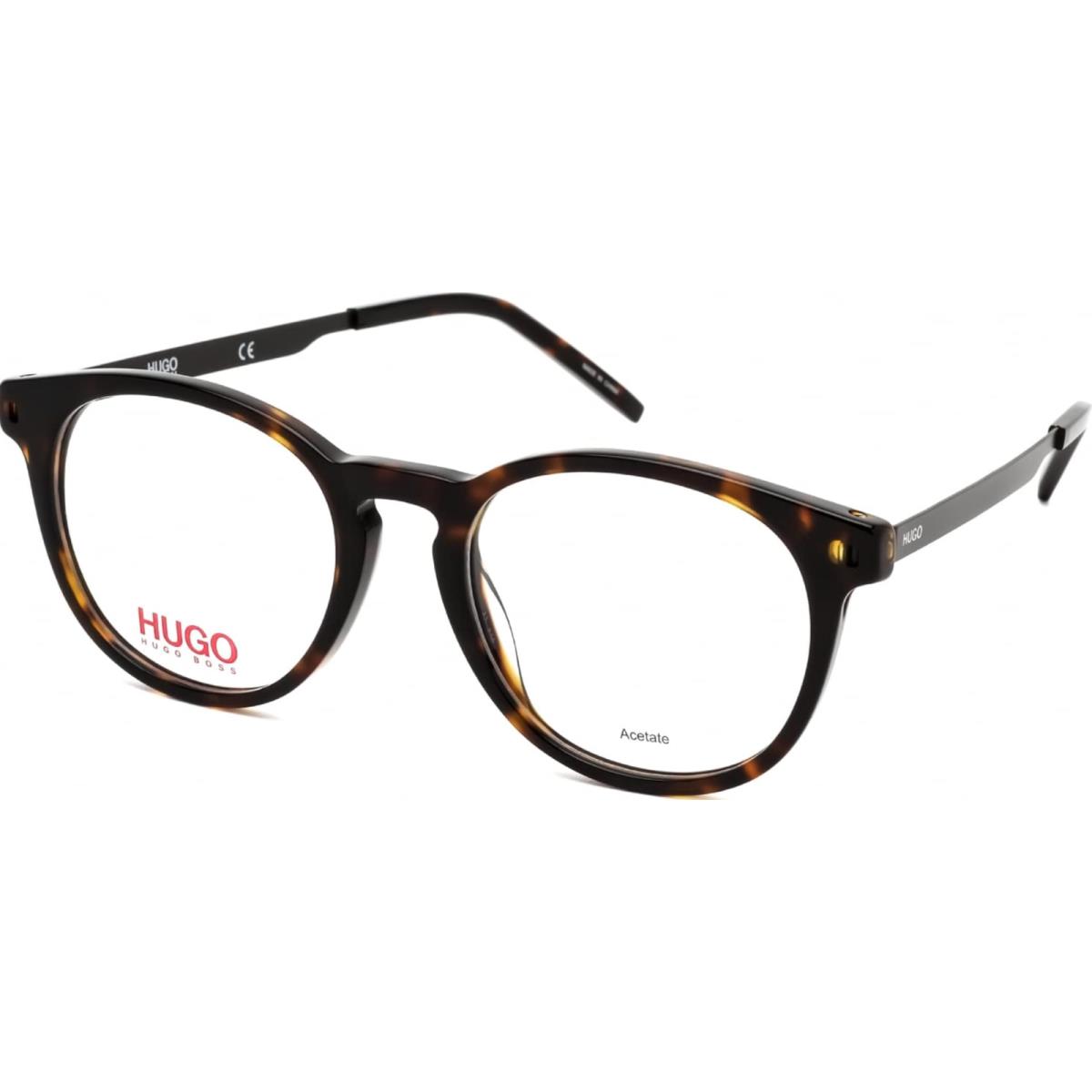 Hugo Boss Round Tortoise Eyeglasses Demo Lens- Hugo HG1037 0086