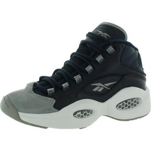 Reebok Mens Question Mid Navy Basketball Shoes Sneakers 6.5 Medium D Bhfo 1930