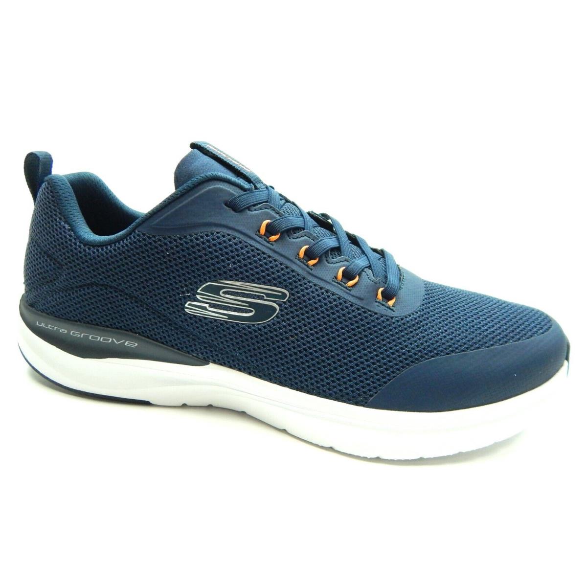 Skechers Ultra Groove Navy Air Cooled Memory Foam Men Shoes Size 13 - NAVY