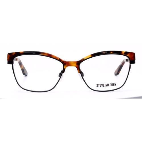 Steve Madden Kaarma Tortoise Black Eyeglasses 52-16-135 MM