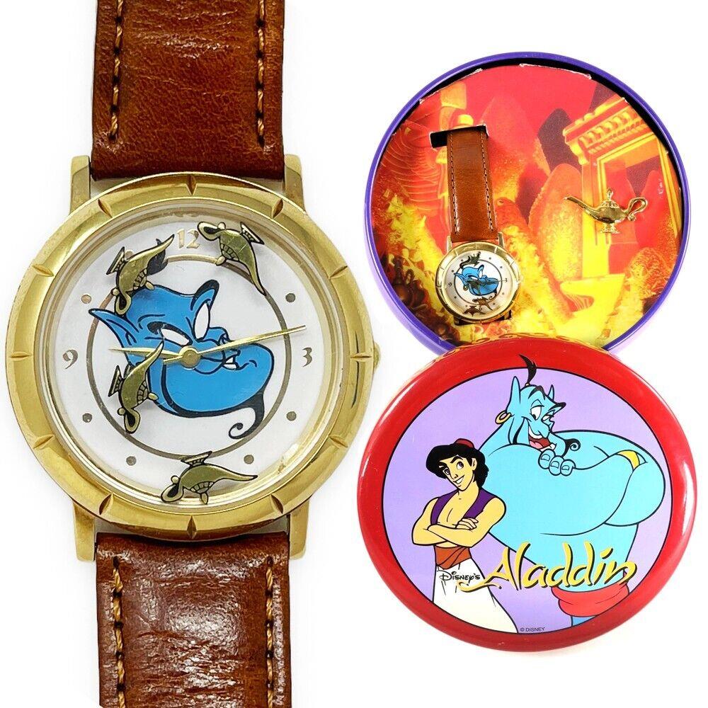 Mint Rare Numbered 1997 Fossil x Disney Aladdin Collectors Watch Pin LI-1046