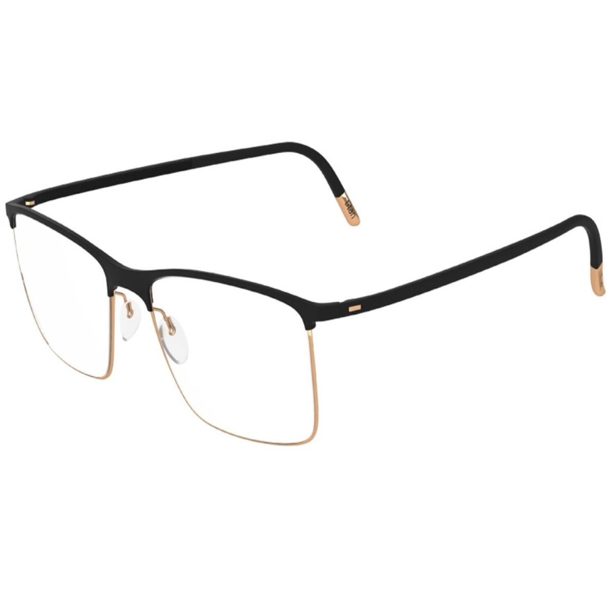 Silhouette Eyeglasses Urban Fusion 54-18-145 Black Gold 2903-6050-54mm
