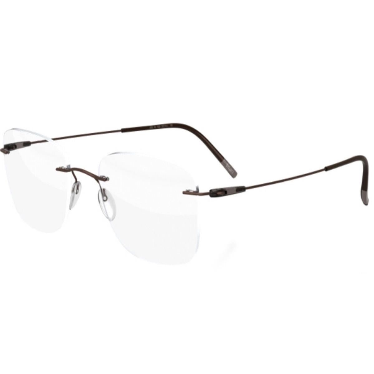 Silhouette Eyeglasses Dynamics Colorwave 57/19/145 Brown 5500/BF-6040-57MM