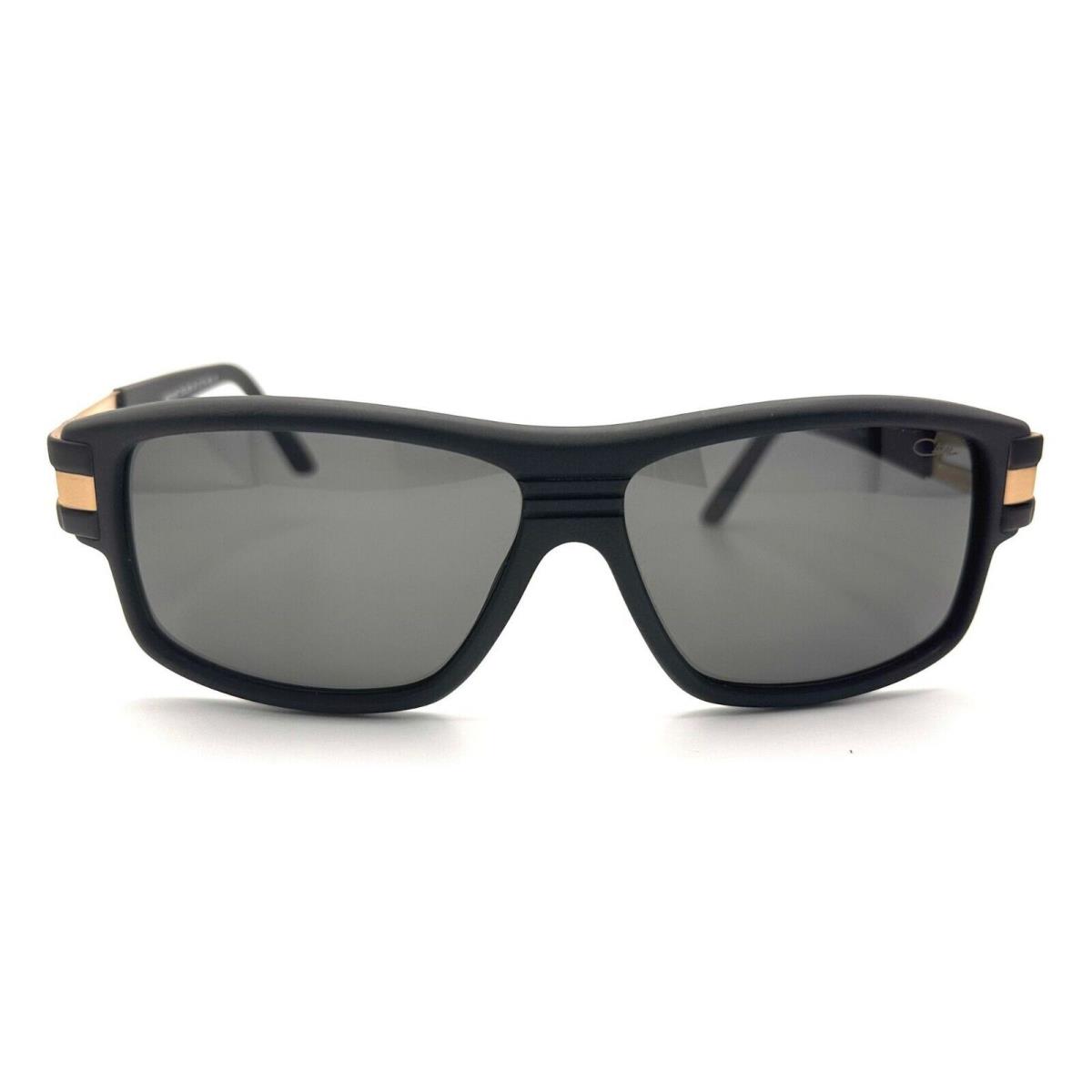 Cazal MOD.8027 Sunglasses 002 Mat Black-gold/grey Lens 61mm