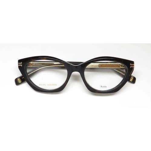 Marc Jacobs 1015 School Teacher/librarian Retro Look Rare Eyeglass Frame/glasses Havana