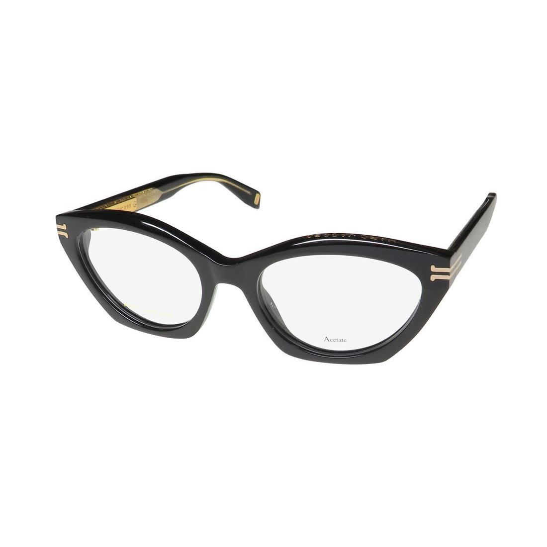 Marc Jacobs 1015 Eyeglasses 52-18-140 807 Plastic Designer Full-rim Black