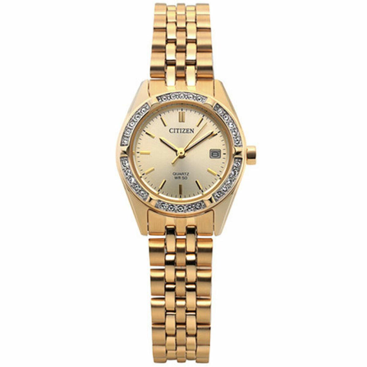 Citizen INT-EU6062-50P Women`s Gold Stainless Steel Quartz Analog Classic Watch