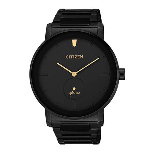 Citizen Quartz Full Black-tone Stainless Steel Analog Men`s Watch INT-BE9187-53E