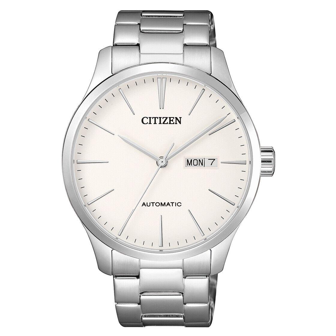 Citizen Men`s Analog Stainless Steel White Dial Wrist Watch INT-NH8350-83A