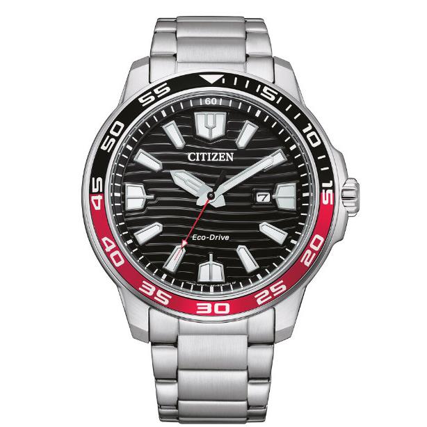 Citizen Stainless-steel Quartz Black Dial Silver Tone Men`s Watch INT-AW1527-86E