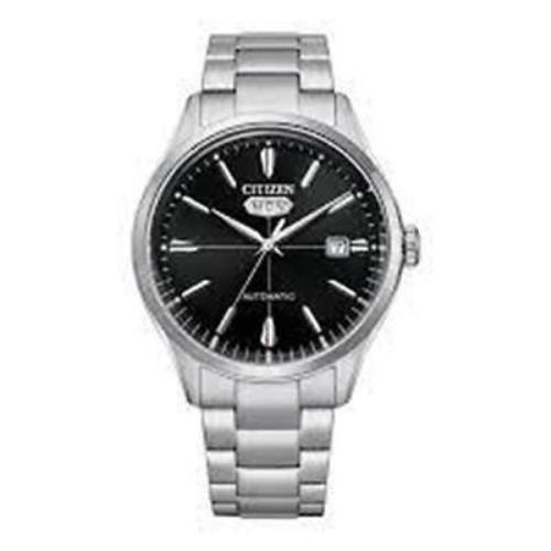 Men`s Stainless Steel Black Dial Citizen Analog Automatic Watch INT-NH8391-51E