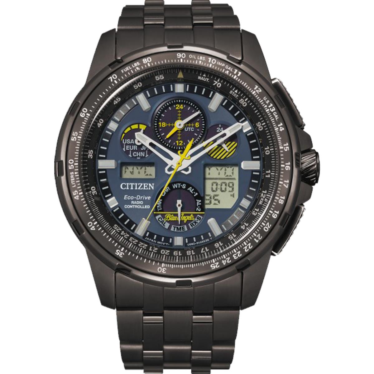 Citizen Promaster Skyhawk A-t Black Stainless Steel Men`s Watch JY8097-58L