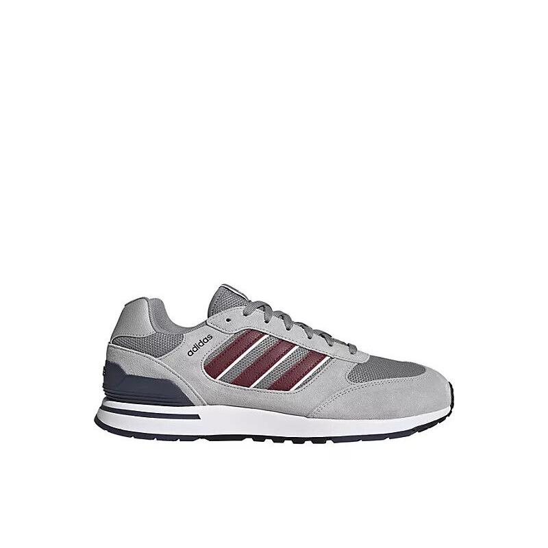 Adidas Run 80S Cloudfoam Low Men`s Suede Athletic Running Shoes Sneakers Gray