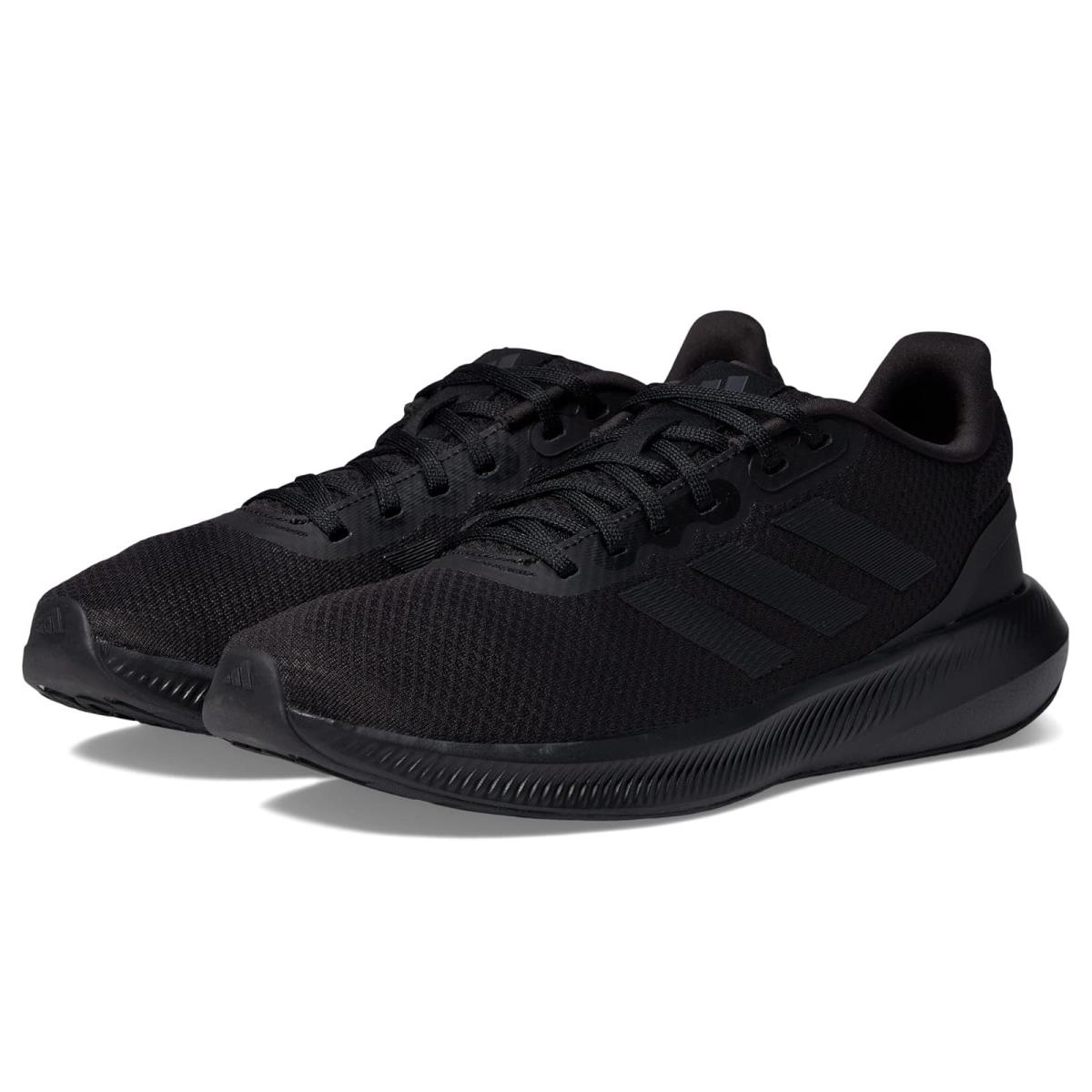 Man`s Sneakers Athletic Shoes Adidas Running Runfalcon 3.0 - Black/Black/Carbon