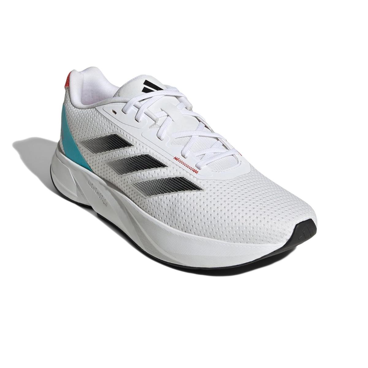 Man`s Sneakers Athletic Shoes Adidas Running Duramo SL White/Black/Lucid Cyan