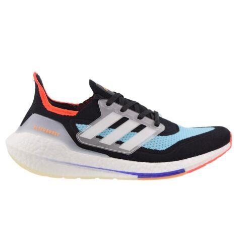 Adidas Ultra Boost 21 Men`s Shoes Black-pulse Aqua S23867 - Black-Pulse Aqua