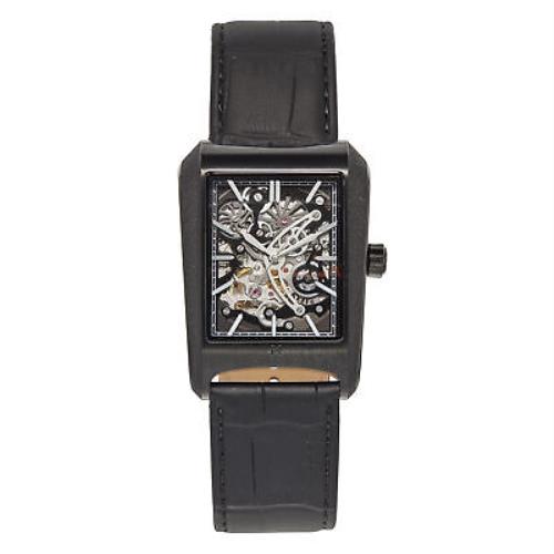 Heritor Automatic Wyatt Skeleton Watch - Black