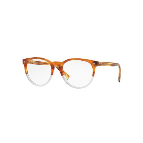 Versace Eyeglasses Brown Striped Havana / Crystal VE3257 5266 51-18-140 Italy